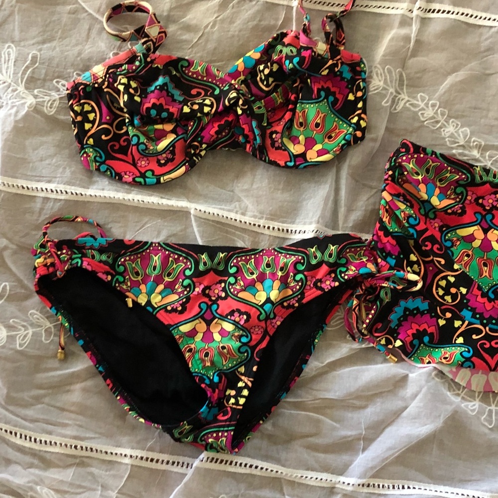 Swim system 3piece swimsuit